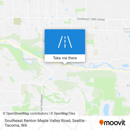 Southeast Renton Maple Valley Road map