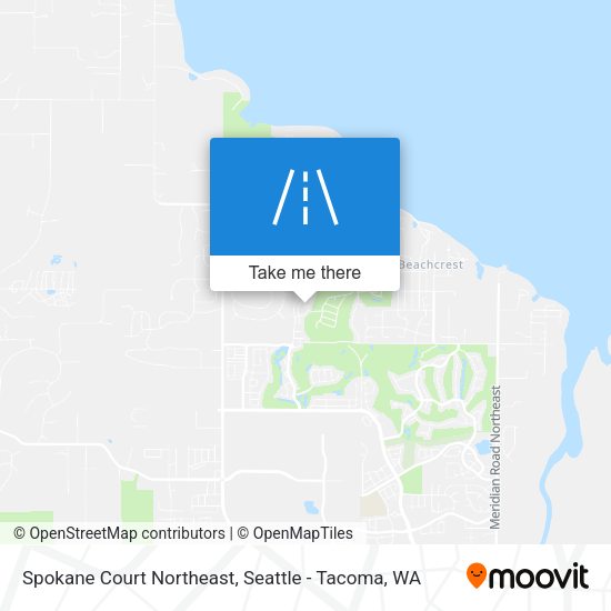 Spokane Court Northeast map