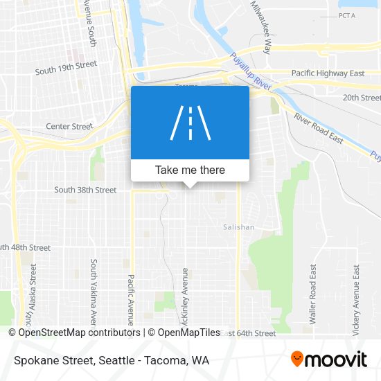 Mapa de Spokane Street