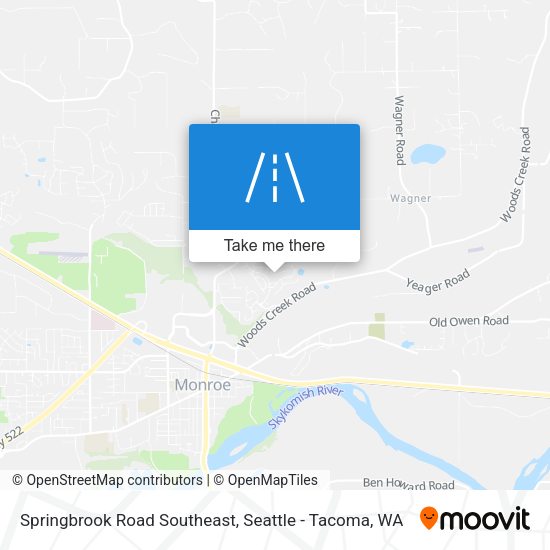 Springbrook Road Southeast map