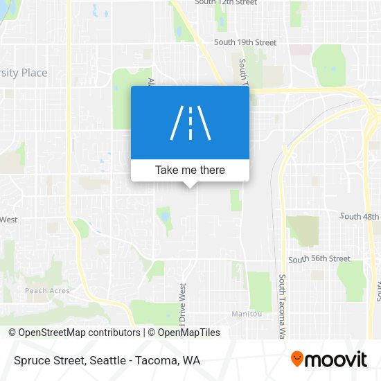 Spruce Street map