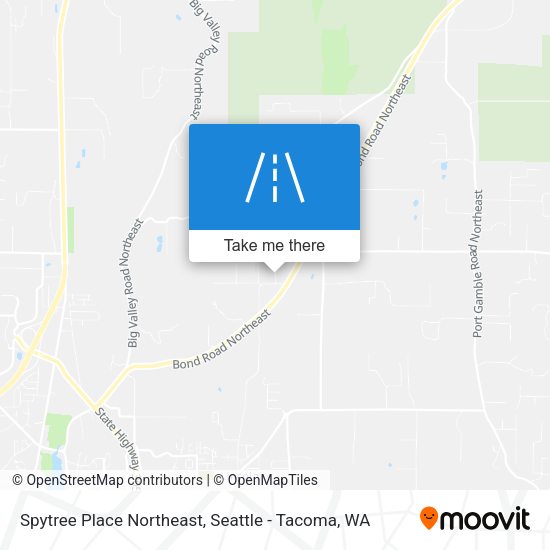 Spytree Place Northeast map
