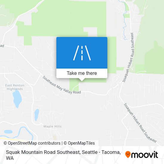 Mapa de Squak Mountain Road Southeast