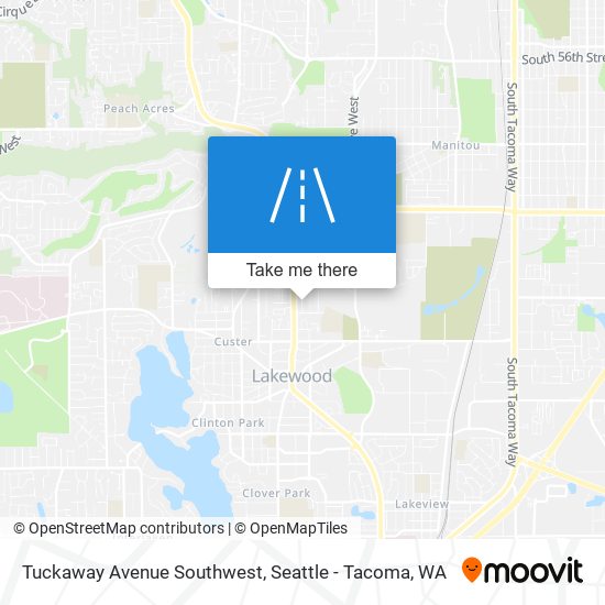Tuckaway Avenue Southwest map