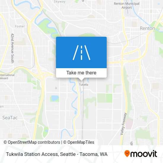 Mapa de Tukwila Station Access
