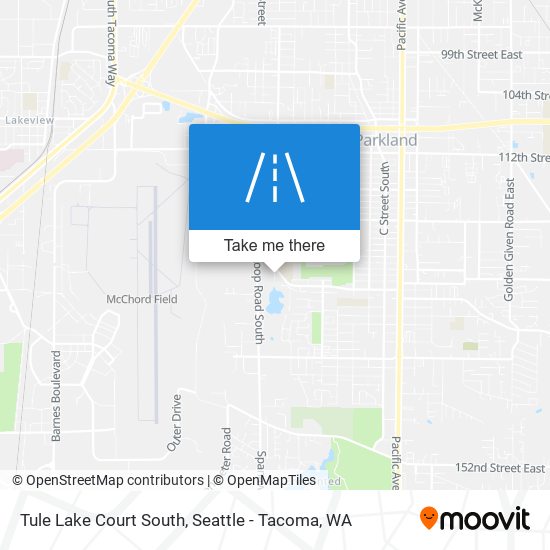 Tule Lake Court South map
