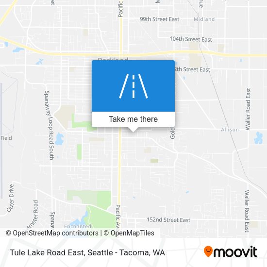 Tule Lake Road East map