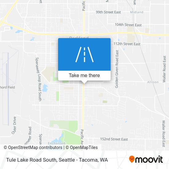 Tule Lake Road South map