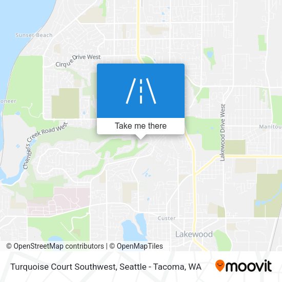 Mapa de Turquoise Court Southwest