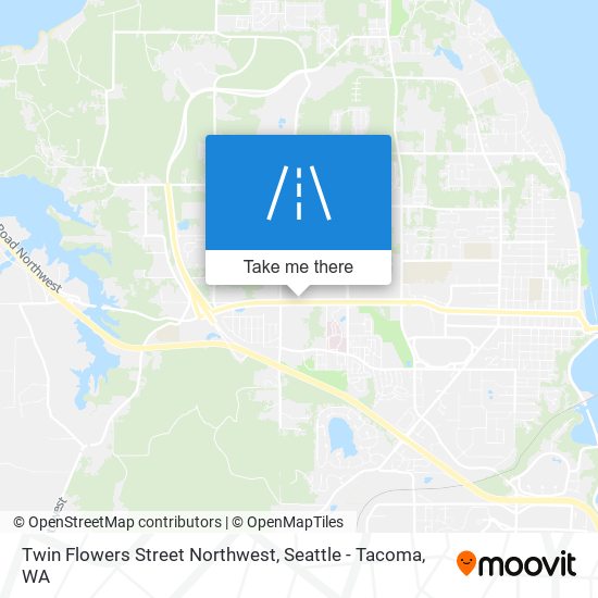 Twin Flowers Street Northwest map