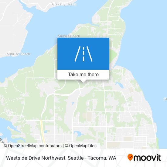 Westside Drive Northwest map
