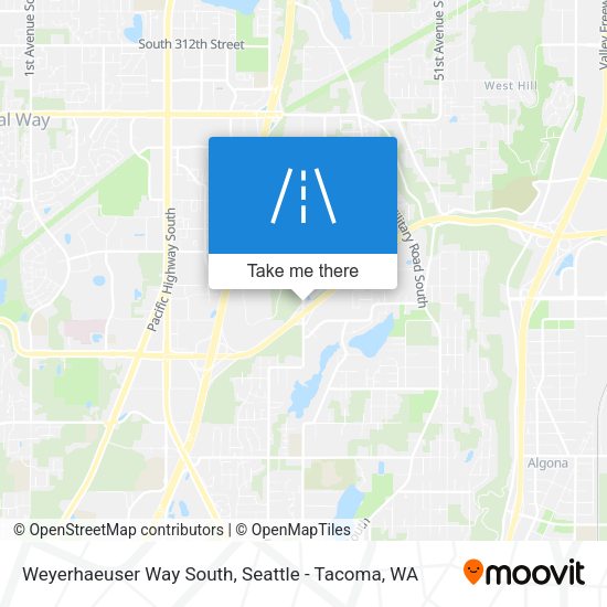 Weyerhaeuser Way South map