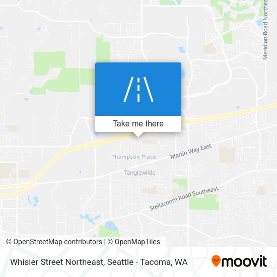 Mapa de Whisler Street Northeast