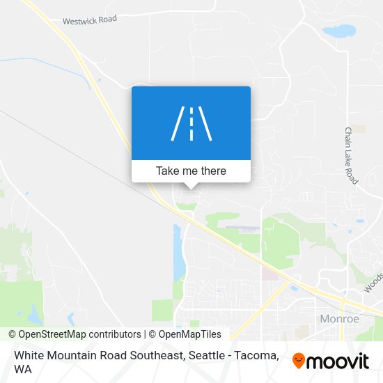 Mapa de White Mountain Road Southeast