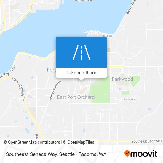 Southeast Seneca Way map