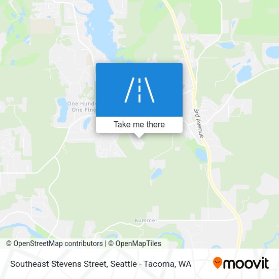 Southeast Stevens Street map