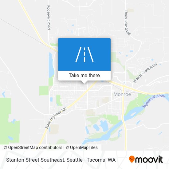 Stanton Street Southeast map