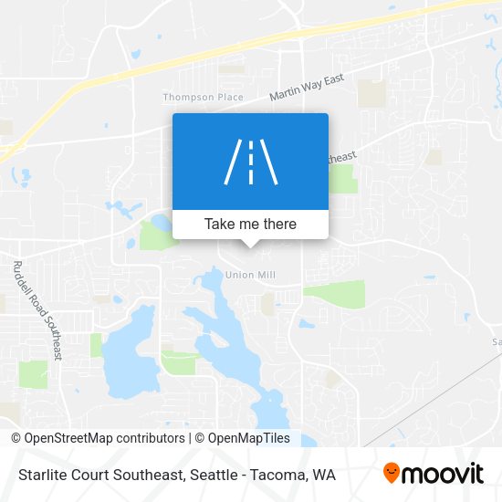Mapa de Starlite Court Southeast