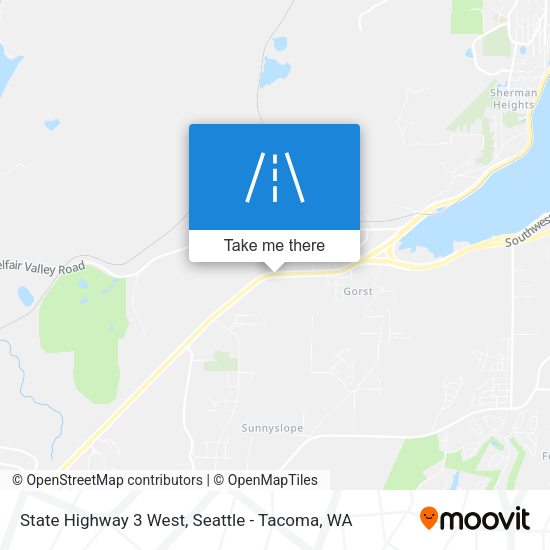Mapa de State Highway 3 West