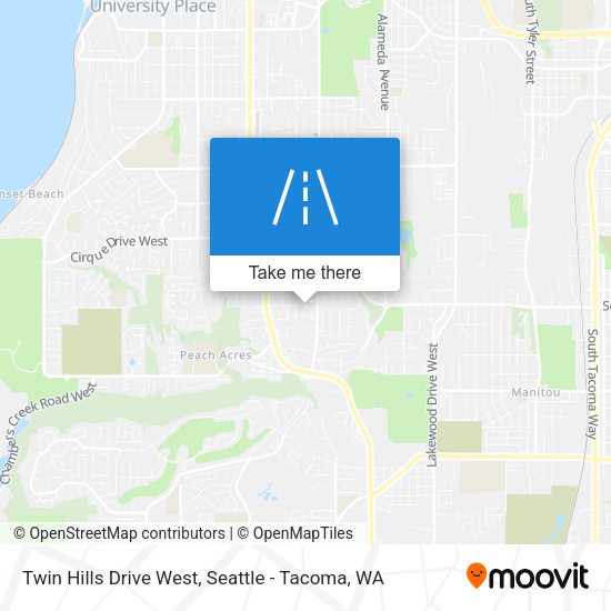 Twin Hills Drive West map