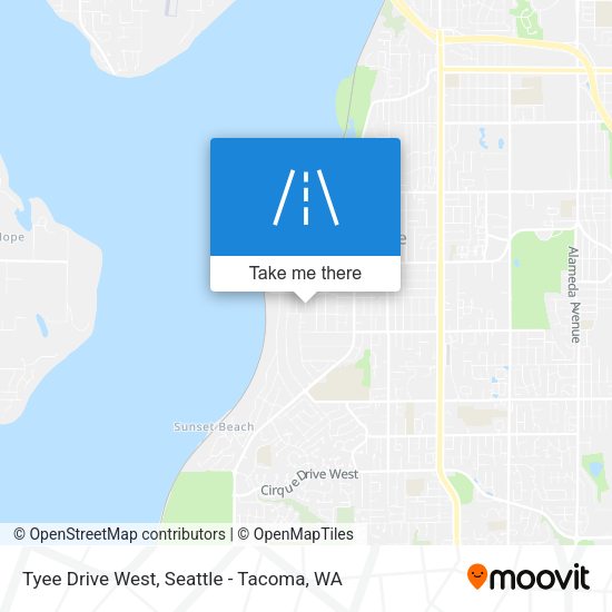 Mapa de Tyee Drive West