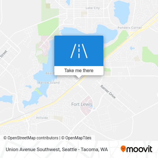 Union Avenue Southwest map