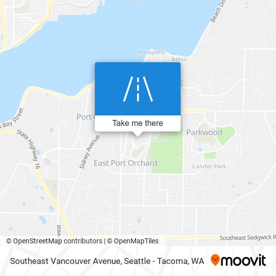 Mapa de Southeast Vancouver Avenue