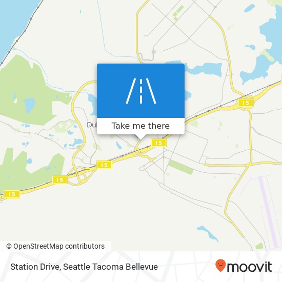 Station Drive map