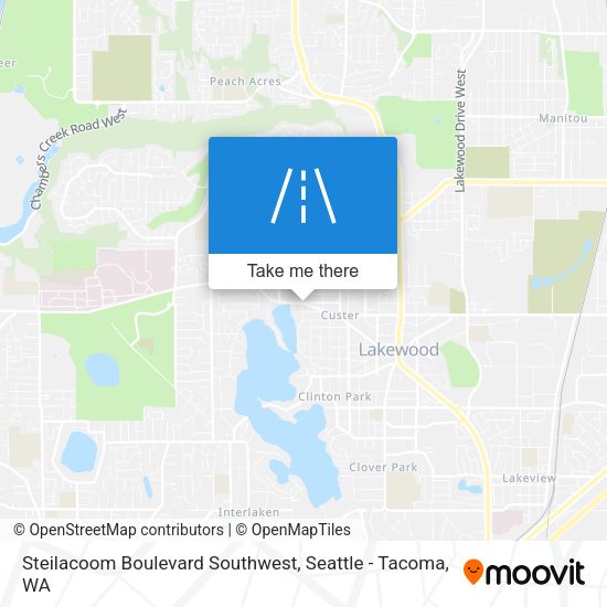 Steilacoom Boulevard Southwest map