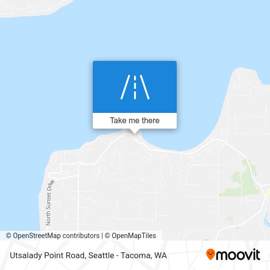 Utsalady Point Road map