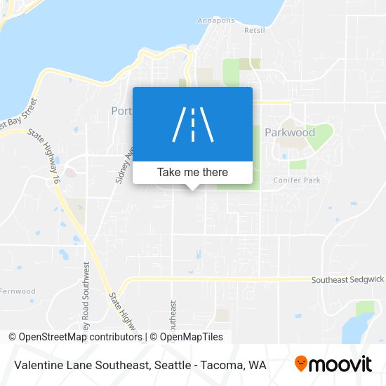 Valentine Lane Southeast map
