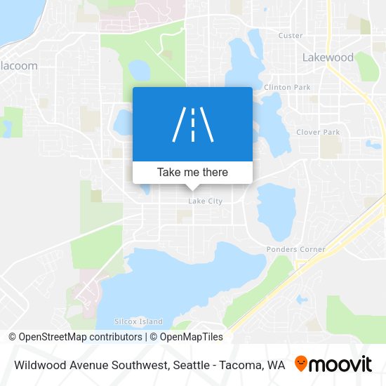 Mapa de Wildwood Avenue Southwest
