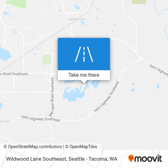 Wildwood Lane Southeast map