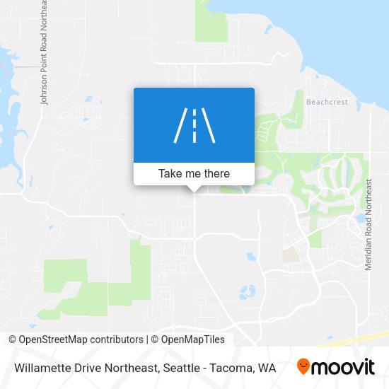 Willamette Drive Northeast map