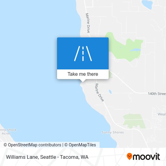 Mapa de Williams Lane