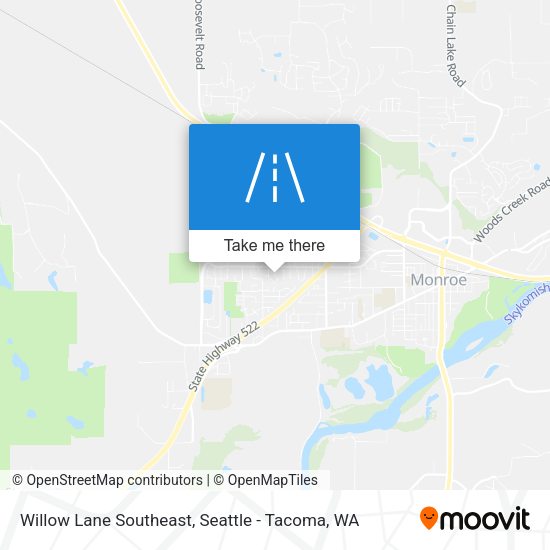Willow Lane Southeast map