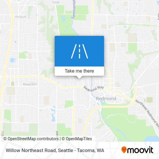 Willow Northeast Road map
