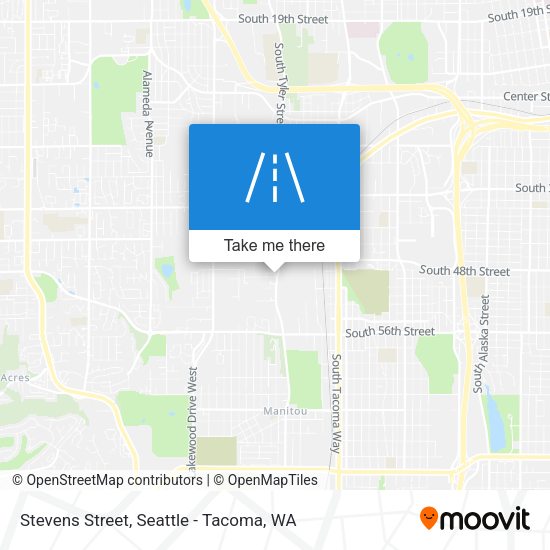 Stevens Street map