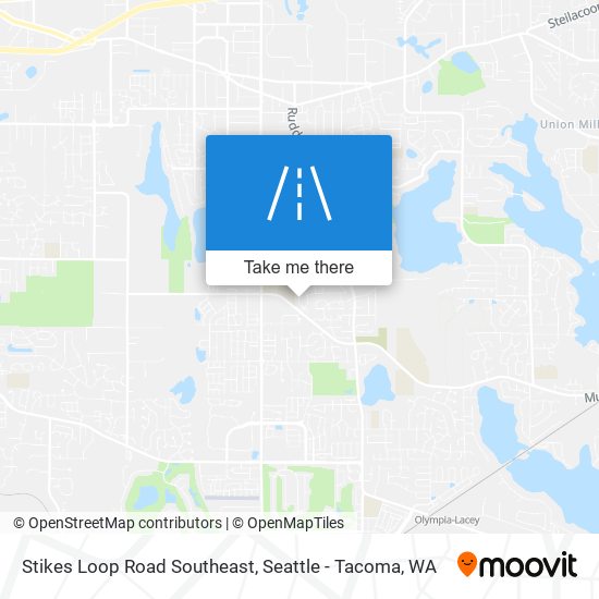 Stikes Loop Road Southeast map