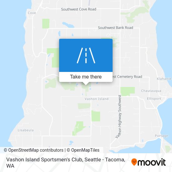 Vashon Island Sportsmen's Club map