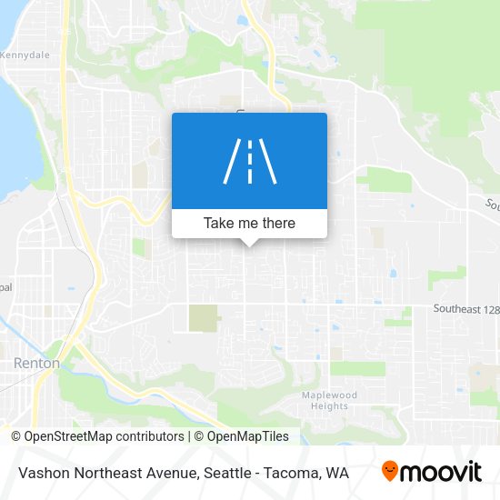 Mapa de Vashon Northeast Avenue