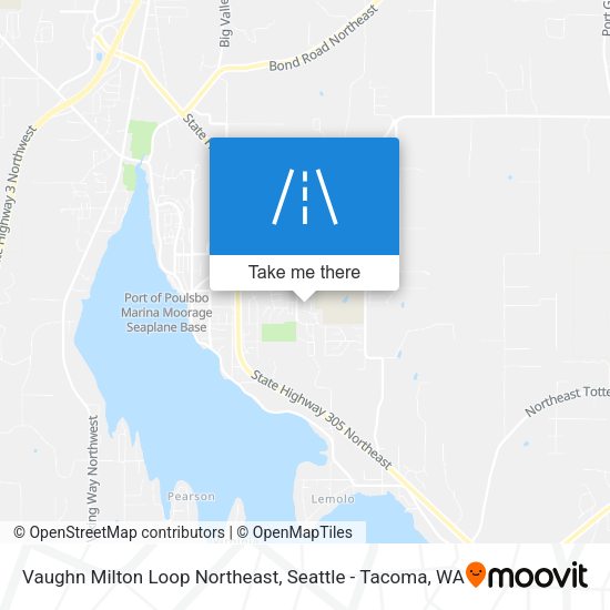 Mapa de Vaughn Milton Loop Northeast