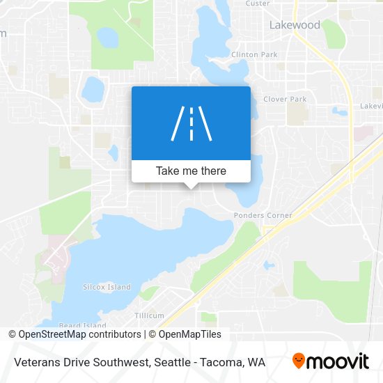 Mapa de Veterans Drive Southwest