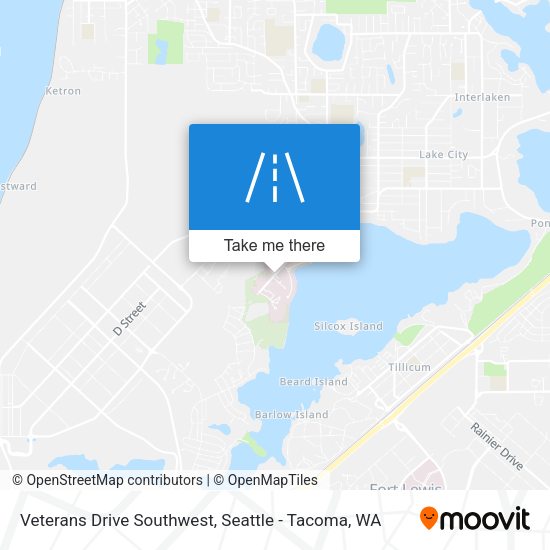 Veterans Drive Southwest map