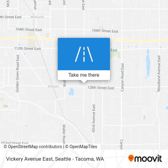 Vickery Avenue East map