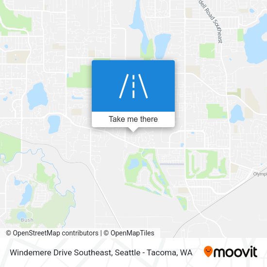 Mapa de Windemere Drive Southeast