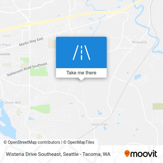 Mapa de Wisteria Drive Southeast