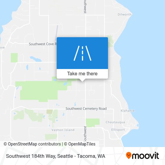 Southwest 184th Way map