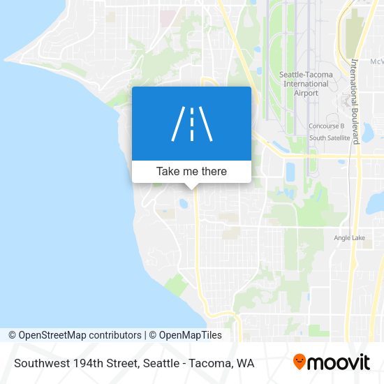 Southwest 194th Street map