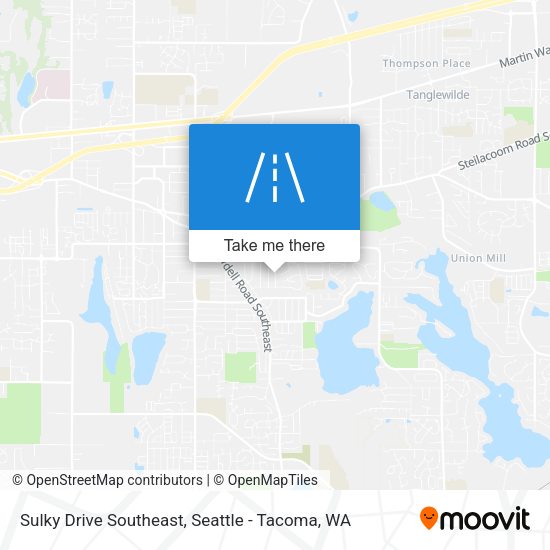 Sulky Drive Southeast map
